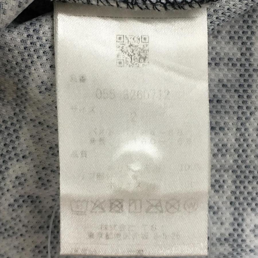 PEARLY GATES パーリーゲイツ 半袖ポロシャツ 黒×白 ロゴ総柄 PEARLY GATES パーリーゲイツ 半袖ポロシャツ 黒×白 ロゴ総柄