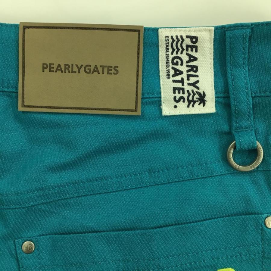 PEARLY GATES（パーリーゲイツ） スカート ブルー ヤシの木刺しゅう