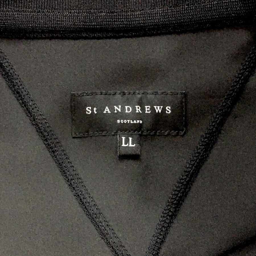 St ANDREWS セントアンドリュース ジャケットブルゾン 黒 ロゴシルバー
