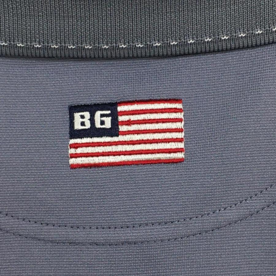 BRIEFING GOLF ブリーフィング 半袖ポロシャツ グレー ステッチ BRIEFING GOLF ブリーフィング 半袖ポロシャツ グレー ステッチ