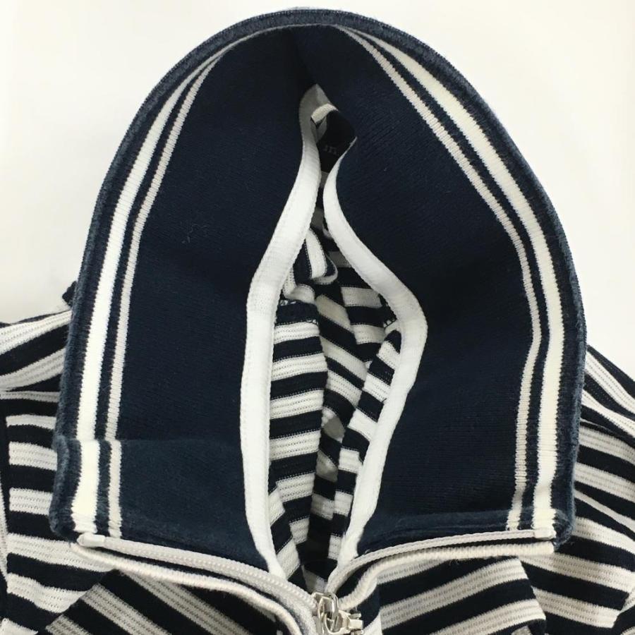 Munsingwear（マンシングウェア） 長袖ハイネックシャツ ネイビー×白