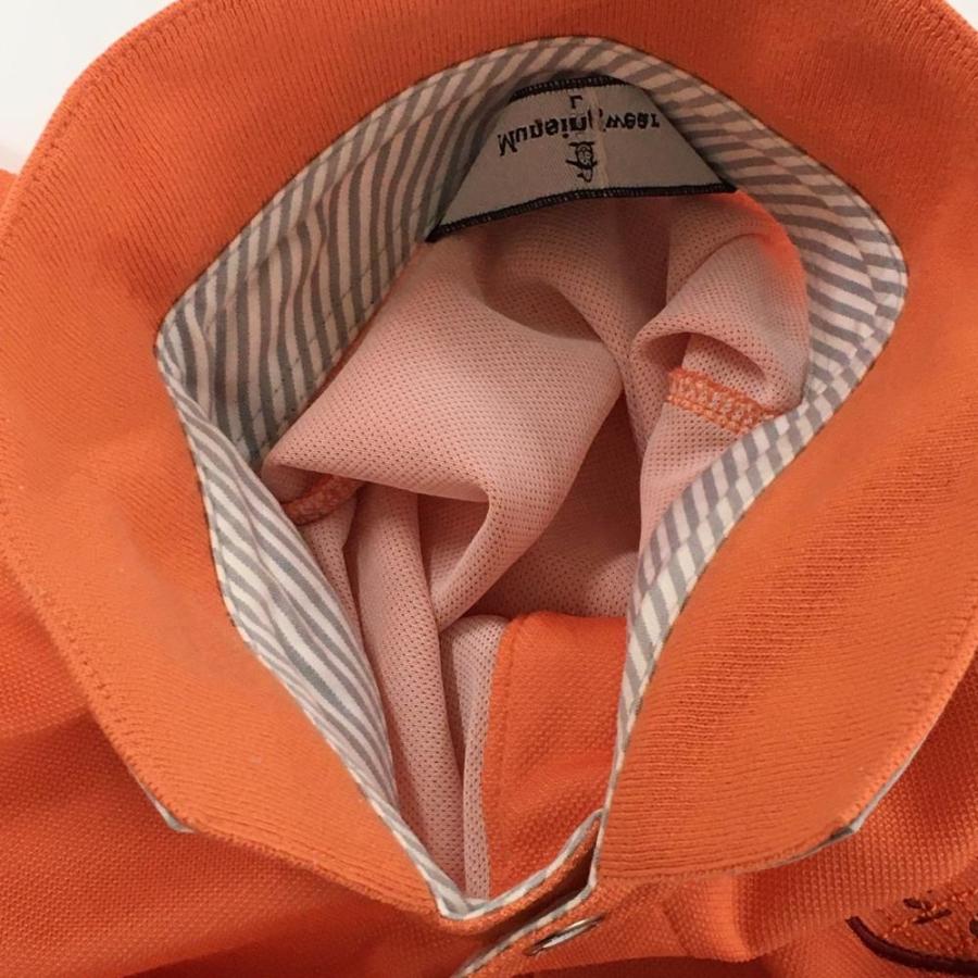 Munsingwear（マンシングウェア） 半袖ポロシャツ オレンジ 胸元ロゴ