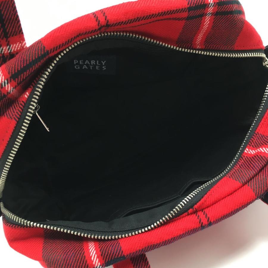 PEARLY GATES パーリーゲイツ カートバッグ レッド ゴルフ PEARLY GATES パーリーゲイツ カートバッグ レッド×黒 チェック