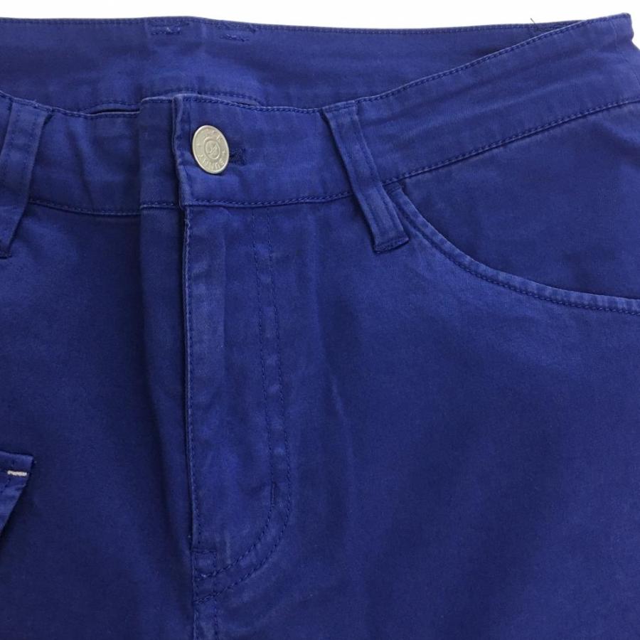 Jack Bunny!!（ジャックバニー） パンツ ブルー ロゴ刺しゅう フロント