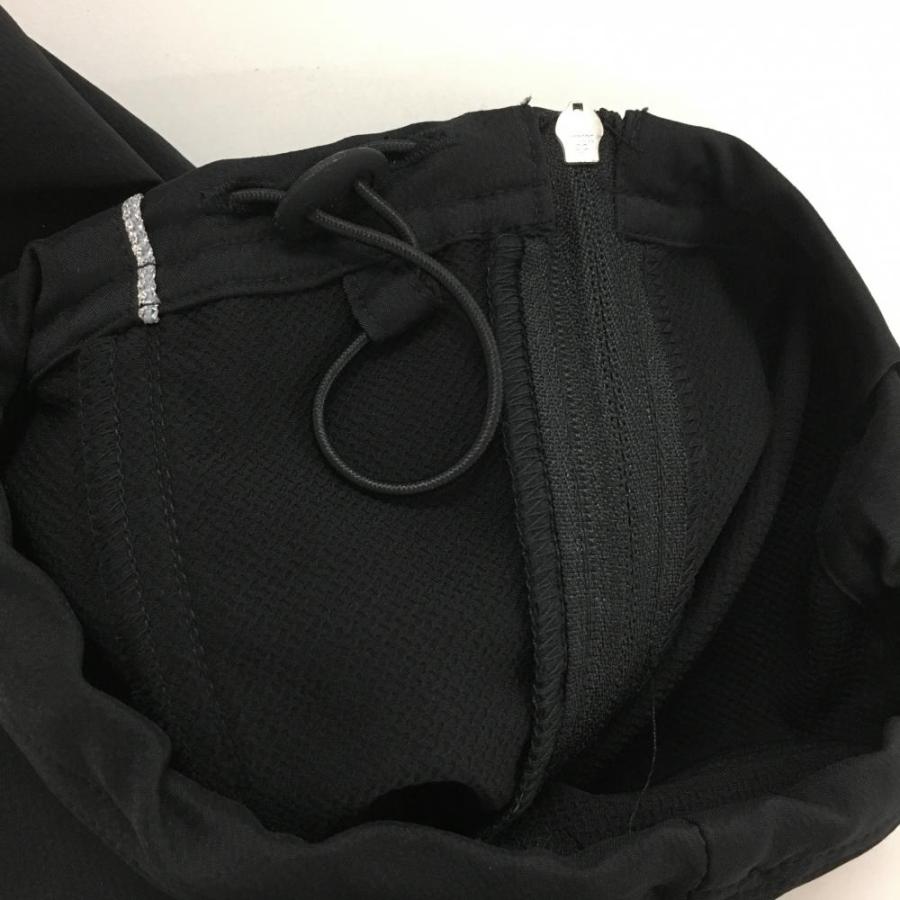 adidas（アディダス） パンツ 黒×シルバー サイドライン 裾ドロー