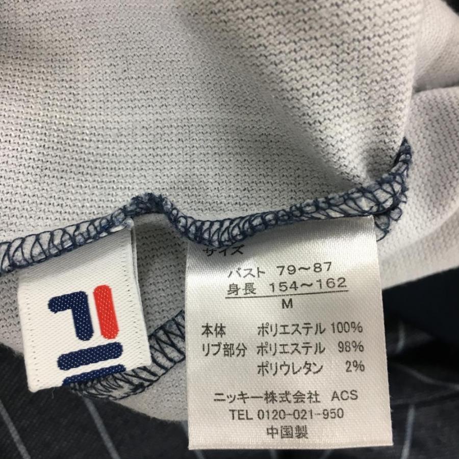 FILA（フィラ） フィラゴルフ ジップパーカー ネイビー ストライプ 胸