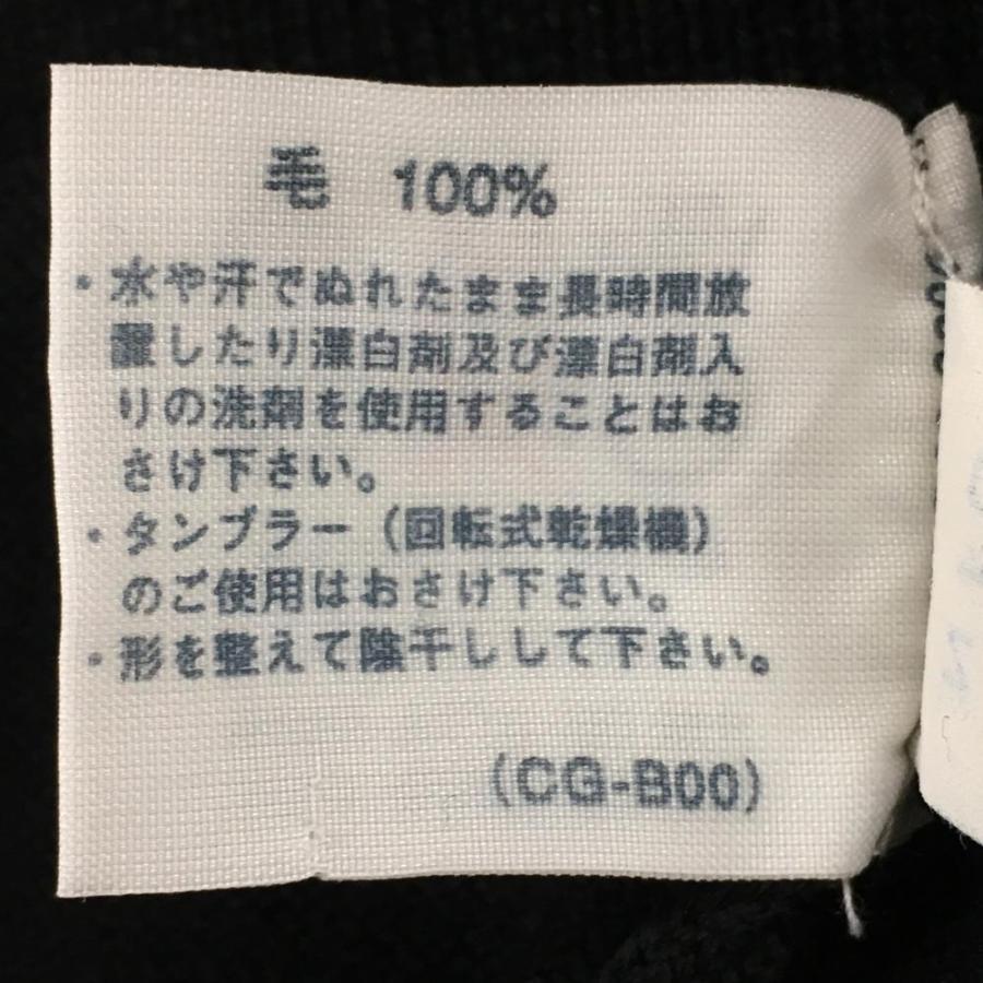 超美品】マンシングウェア Vネックセーター 黒 無地 ニット メンズ SA