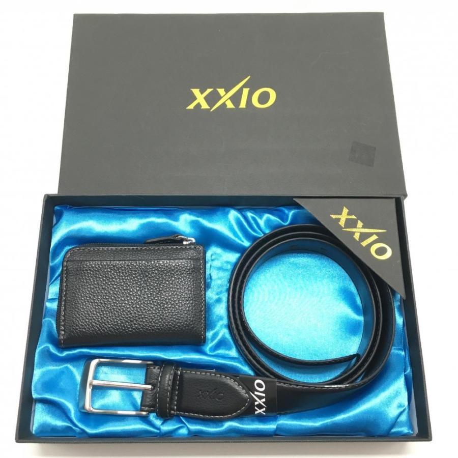 【送料込み！】Qleo 日本未発売　上下セット XL 新品】ゼクシオ ベルト×コインケースセット 黒 ギフトセット メンズ
