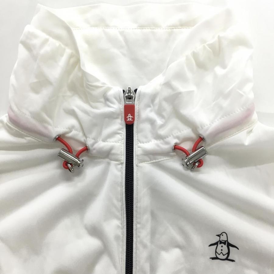 Munsingwear マンシングウェア ジャケットブルゾン 白×黒 ジップ Munsingwear マンシングウェア ジャケットブルゾン 白×黒 ジップ