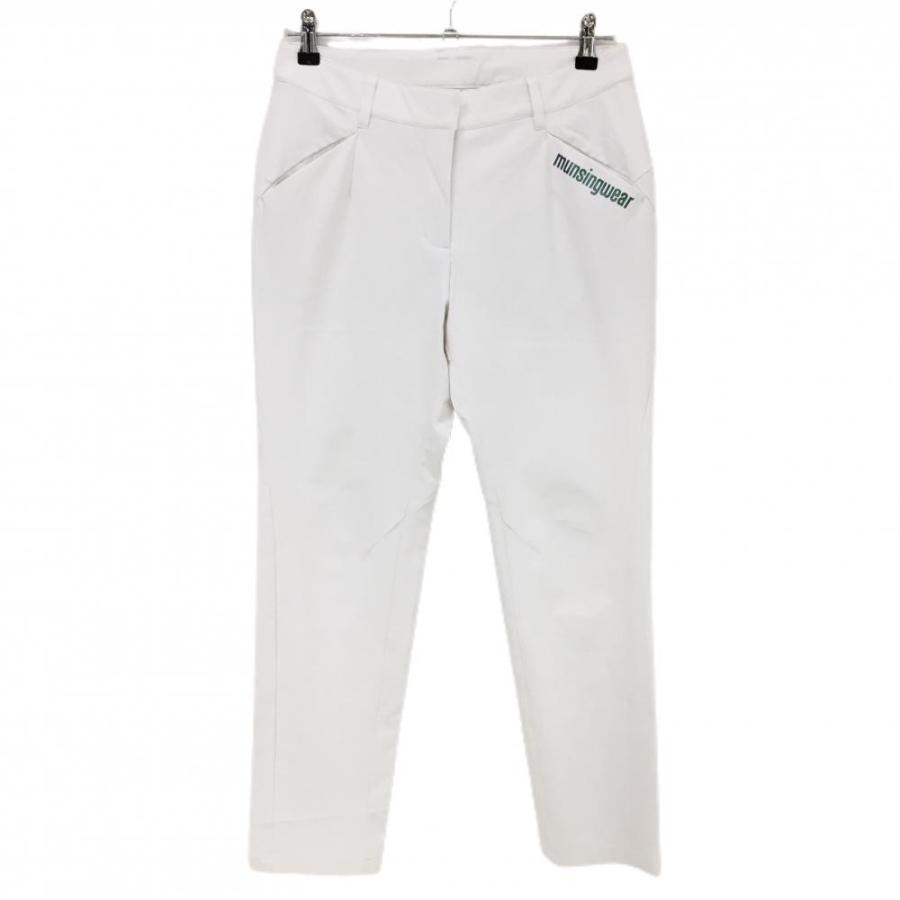 マンシングウェア パンツ 白 ポケット口ロゴ ストレッチ レディース 11