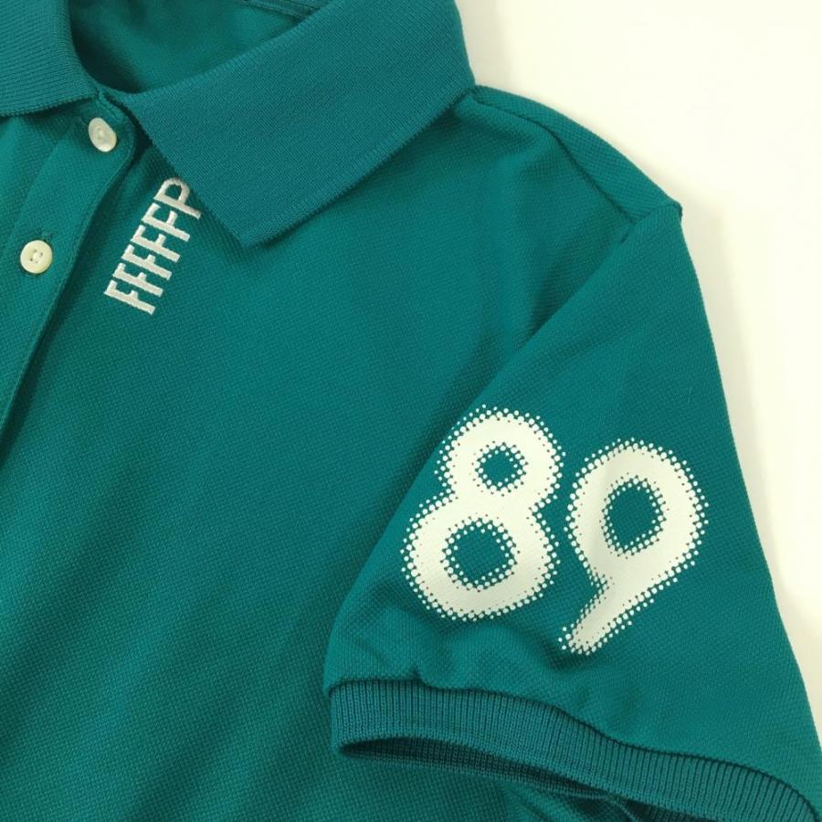 PEARLY GATES（パーリーゲイツ） 半袖ポロシャツ グリーン×白 背面