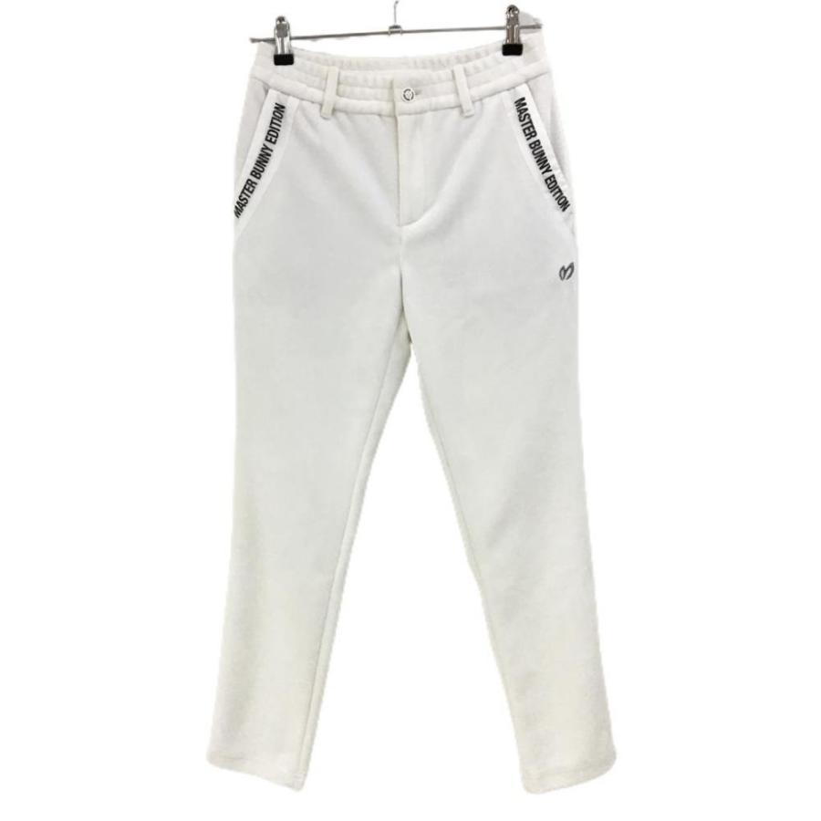 新品】マスターバニー パンツ 白×黒 起毛 ポケット口ロゴ 新品】マスターバニー パンツ 白×黒 起毛 ポケット口ロゴ