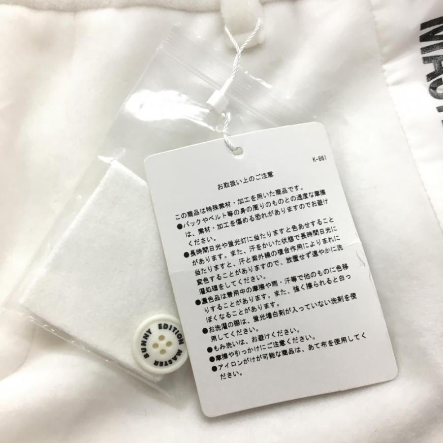 新品】マスターバニー パンツ 白×黒 起毛 ポケット口ロゴ 新品】マスターバニー パンツ 白×黒 起毛 ポケット口ロゴ
