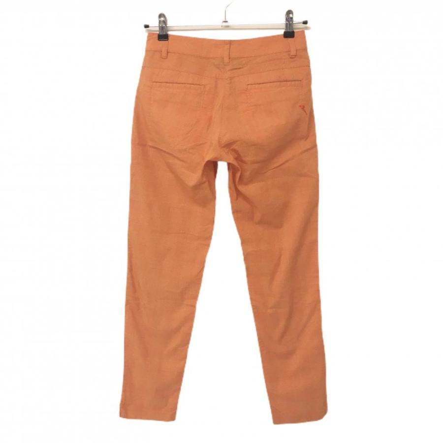 CHERVO（シェルボ） パンツ オレンジ グレンチェック ストレッチ