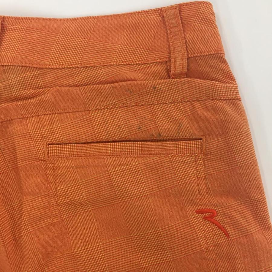 CHERVO（シェルボ） パンツ オレンジ グレンチェック ストレッチ