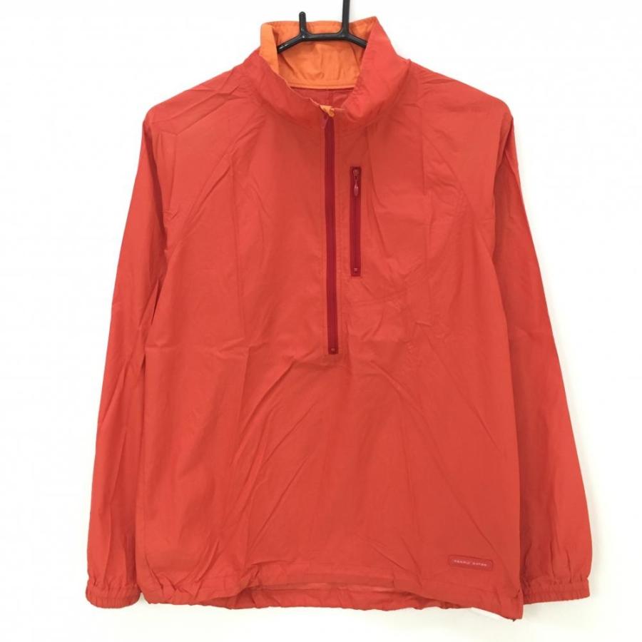パーリーゲイツ ジャケットブルゾン オレンジ ハーフジップ 薄手 裾