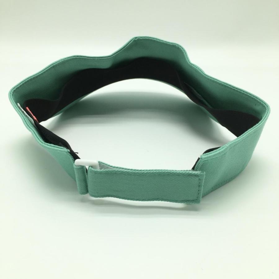 archivio（アルチビオ） サンバイザー ライトグリーン×シルバー つば