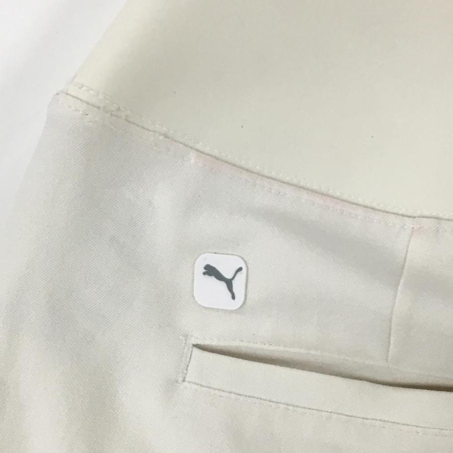 プーマ パンツ 白 ストレッチ ウエストゴム メンズ M ゴルフウェア