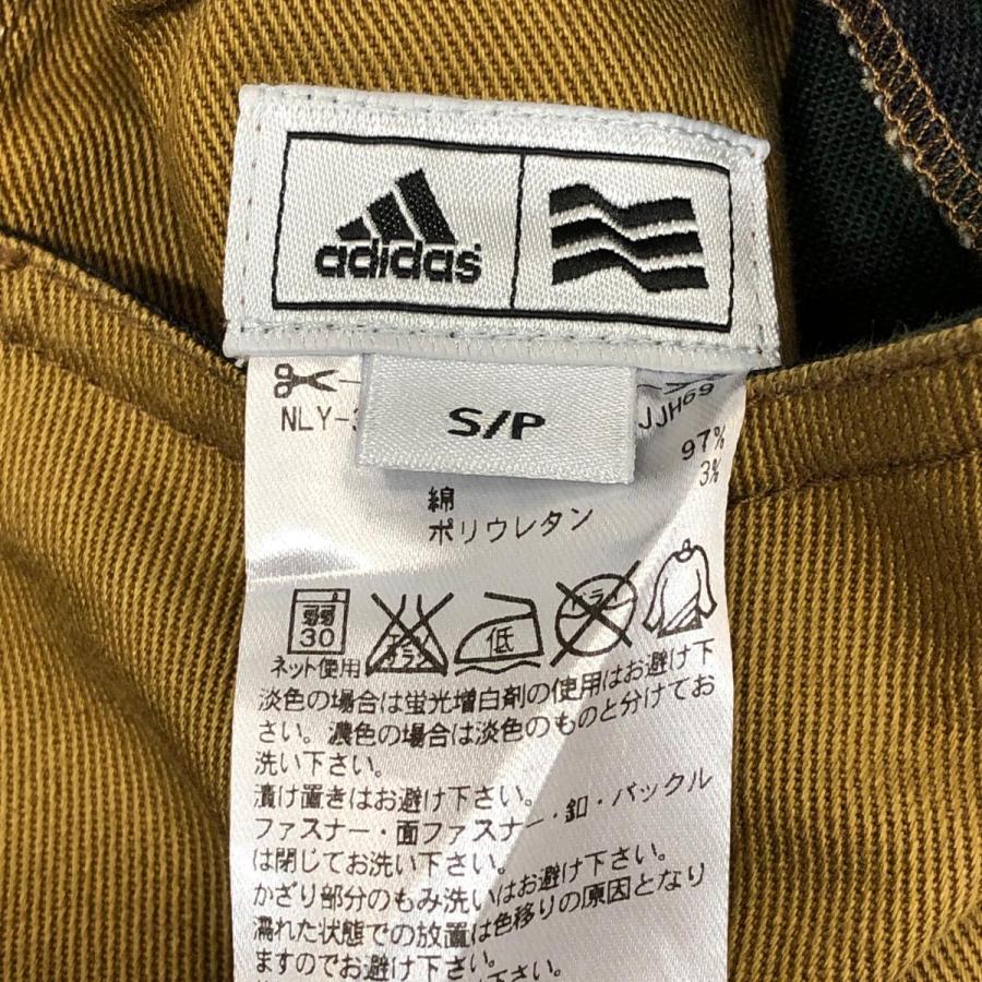 adidas アディダス リバーシブルスカート ブラウン 裏側チェック柄