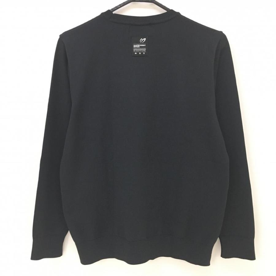 美品】マスターバニー セーター 黒×白 フロントロゴ ニット メンズ 4(M