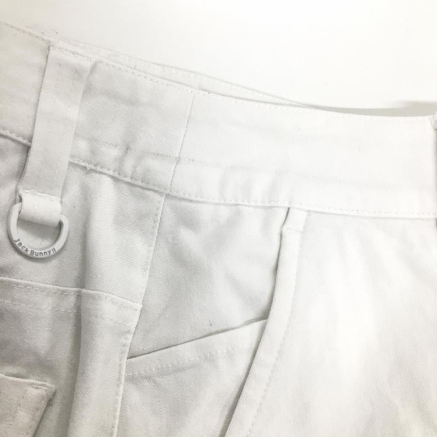 Jack Bunny!!（ジャックバニー） ストレッチスカート 白×黒 バックロゴ