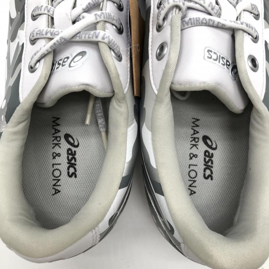 ASICS マークアンドロナ×アシックス ゴルフシューズ 白×ライト ASICS マークアンドロナ×アシックス ゴルフシューズ 白×ライト