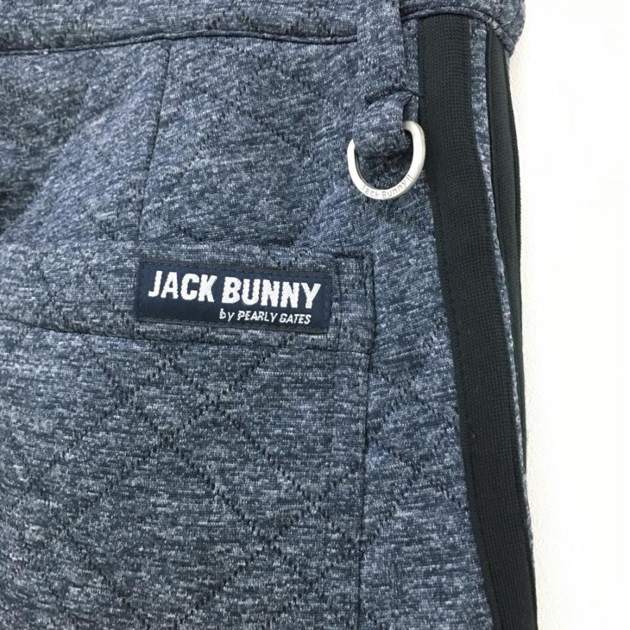 ジャックバニー 中綿ジョガーパンツ 杢ネイビー サイド2ライン 