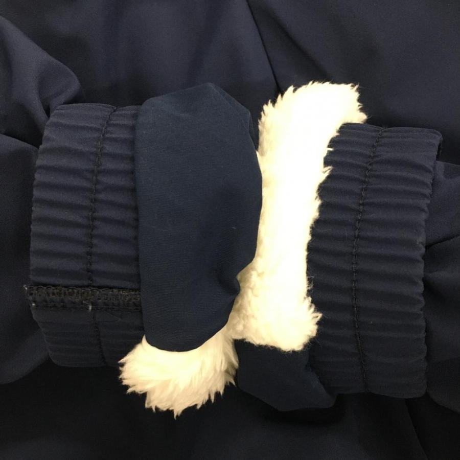 超美品】アディダス ジャケットブルゾン ネイビー 内側ボア スナップ