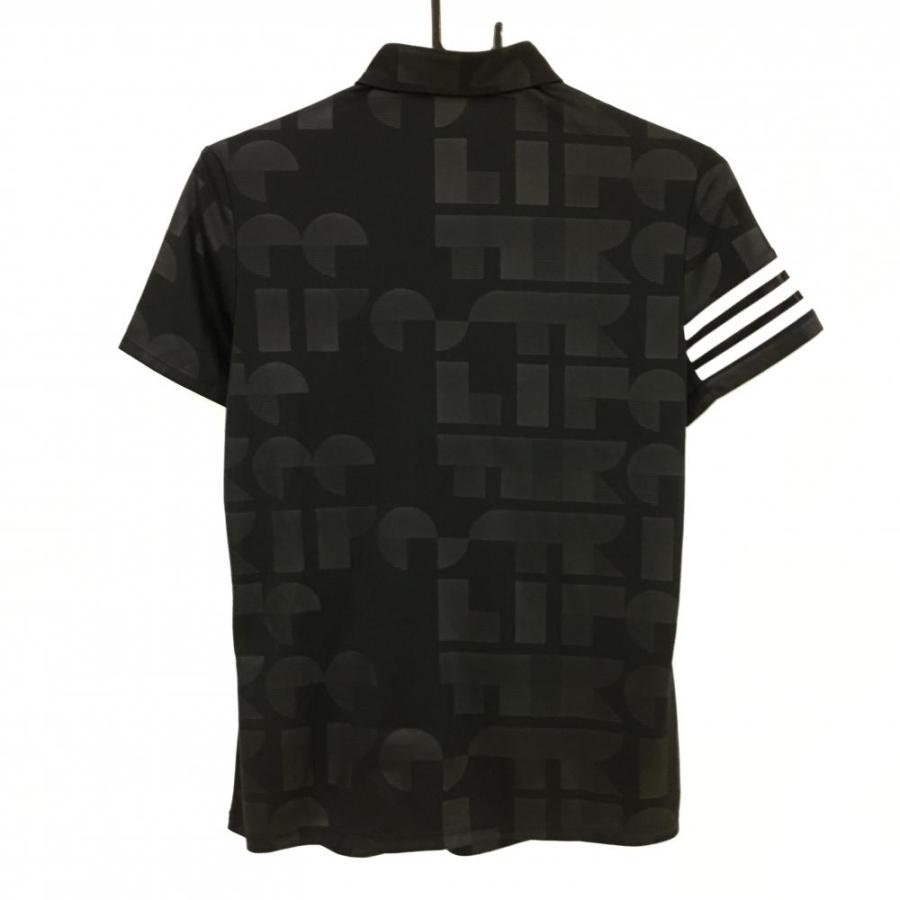adidas ブラック 半袖　ポロシャツ　ゴルフ adidas ポロシャツ ポロ ファブリックミックス 半袖ポロシャツ
