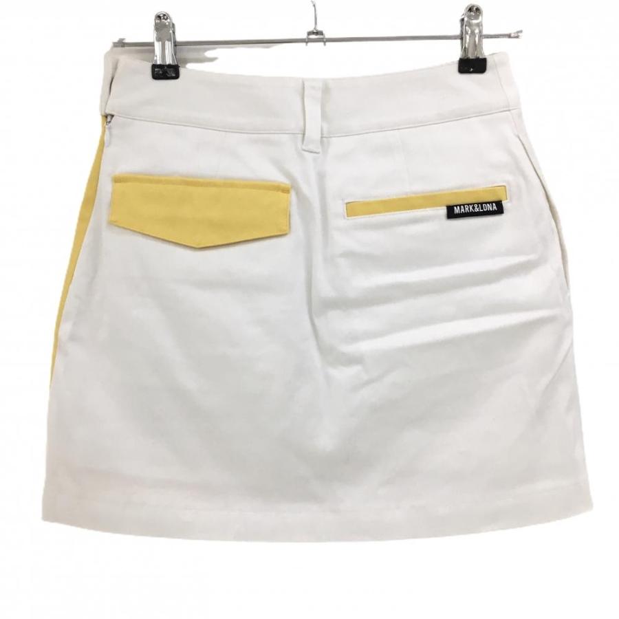 MARK&LONA 【美品】マークアンドロナ プリーツスカート 白 MARK&LONA 【美品】マークアンドロナ プリーツスカート 白