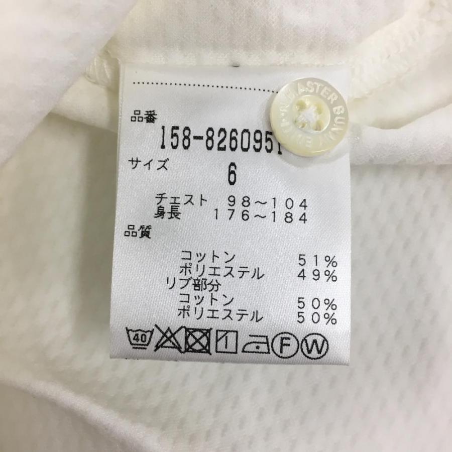 マスターバニー 半袖ポロシャツ 白 織生地 ANA メンズ 6(XL) ゴルフ