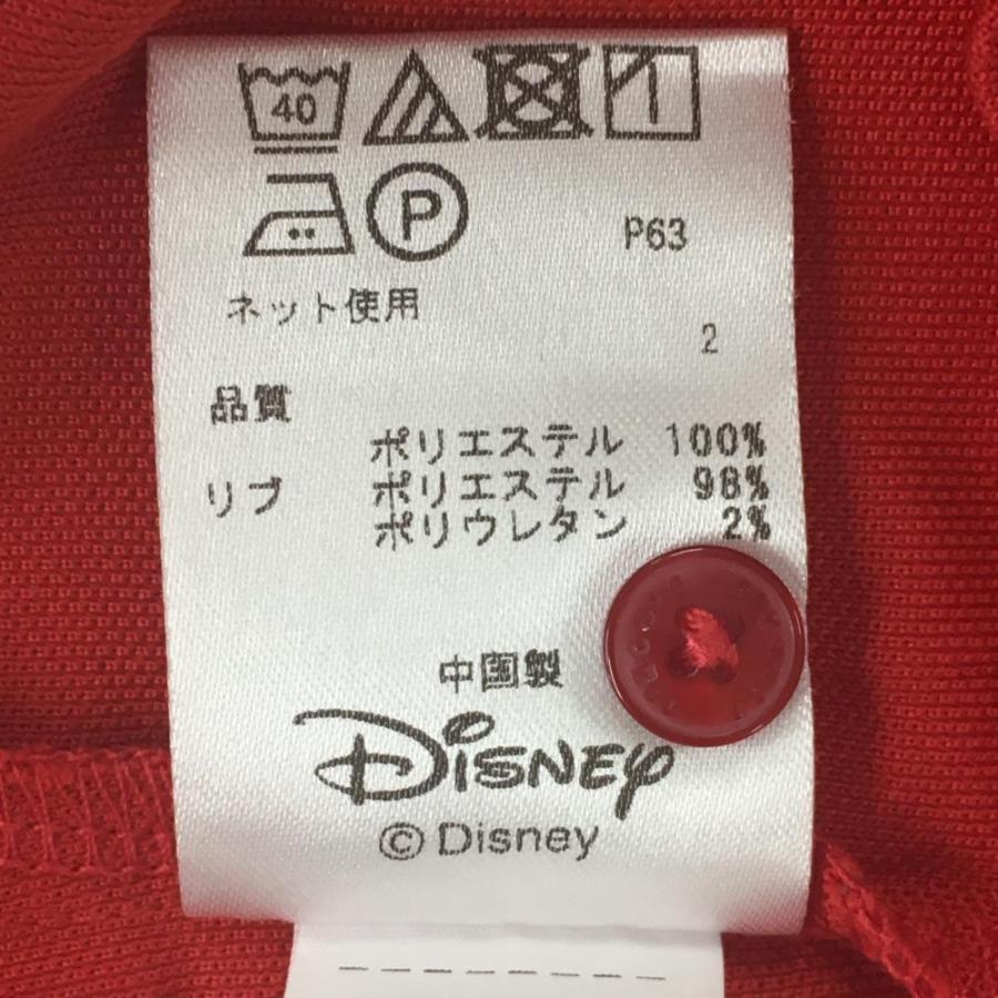23区GOLF 【美品】23区ゴルフ×Disney 半袖ポロシャツ レッド×白 ミニー
