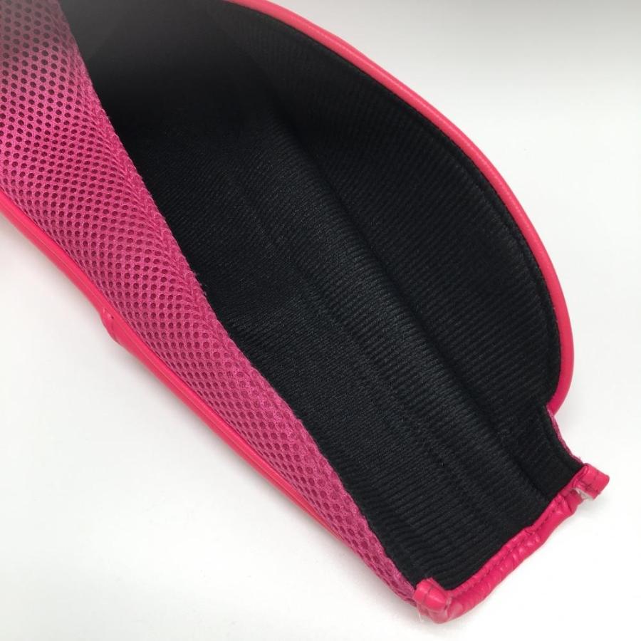 パーリーゲイツ ヘッドカバー ピンク×ネイビー DR ニコちゃん スマイル  