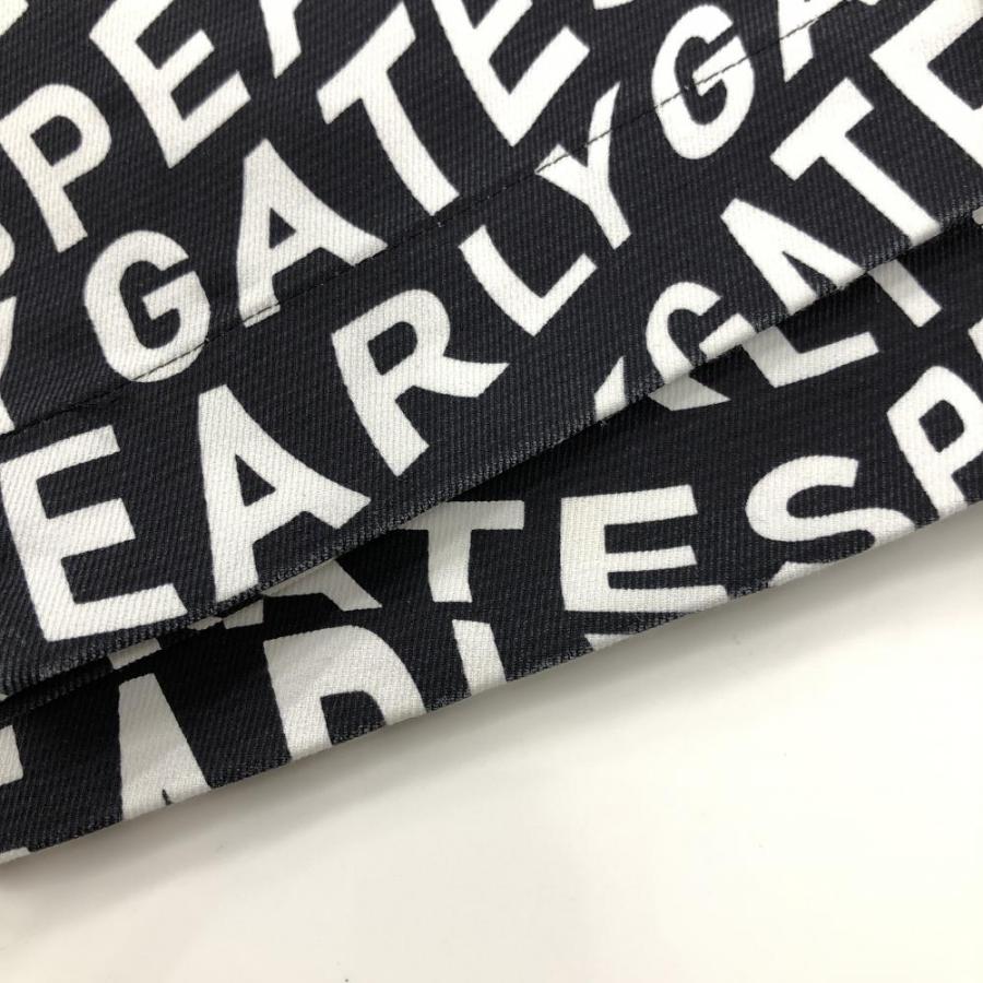 パーリーゲイツ パンツ 黒×白 英字×クジラ総柄 メンズ 6(XL) ゴルフ