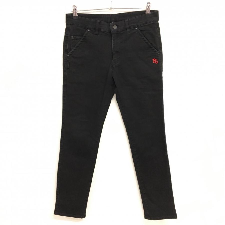 パーリーゲイツ パンツ 黒 内側30周年 ストレッチ メンズ 4(M) ゴルフ