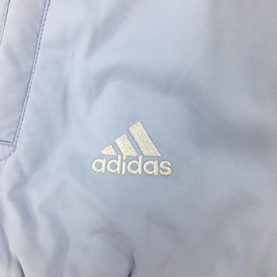 adidas アディダス 中綿ジャケット ライトブルー×白 ロゴ adidas アディダス 中綿ジャケット ライトブルー×白 ロゴ