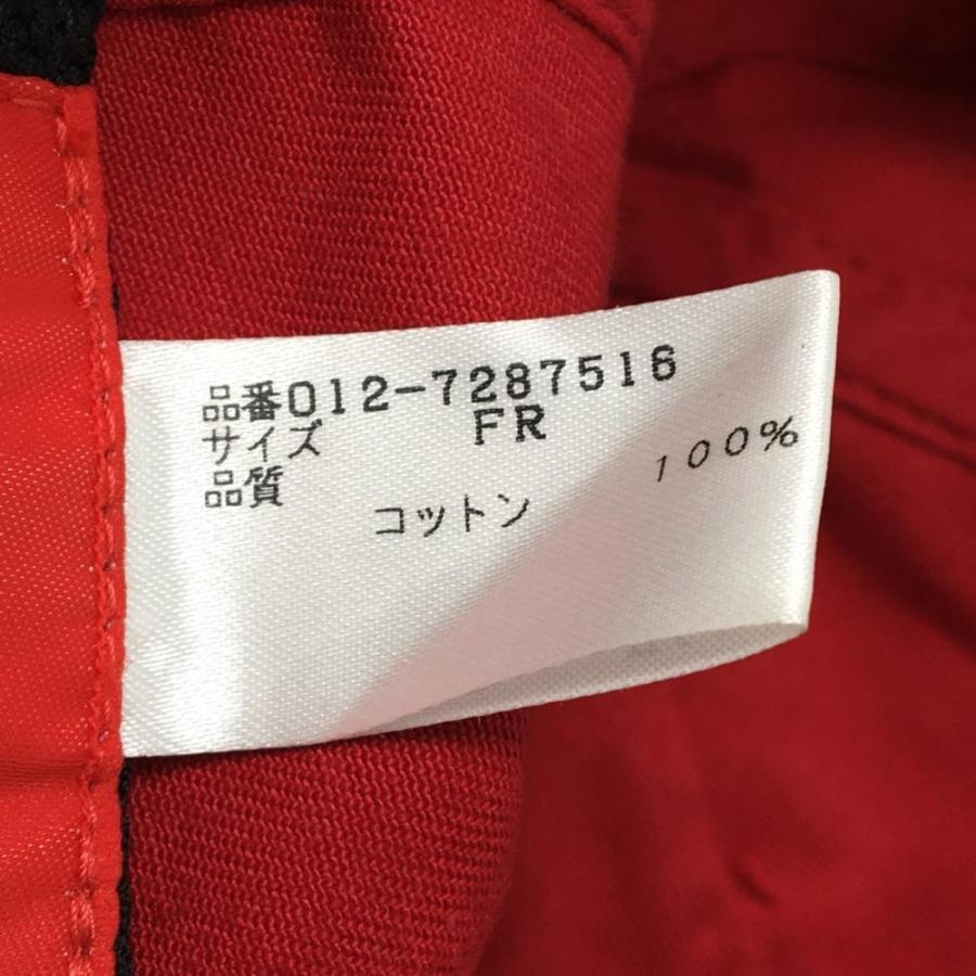 ニューバランスゴルフ キャップ レッド×ネイビー スニーカー刺しゅう