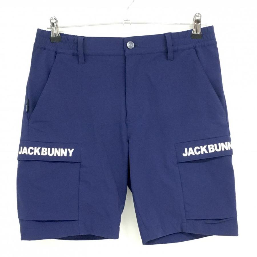 ジャックバニー ハーフパンツ ネイビー×白 ポケット口ロゴ ジャックバニー ハーフパンツ ネイビー×白 ポケット口ロゴ