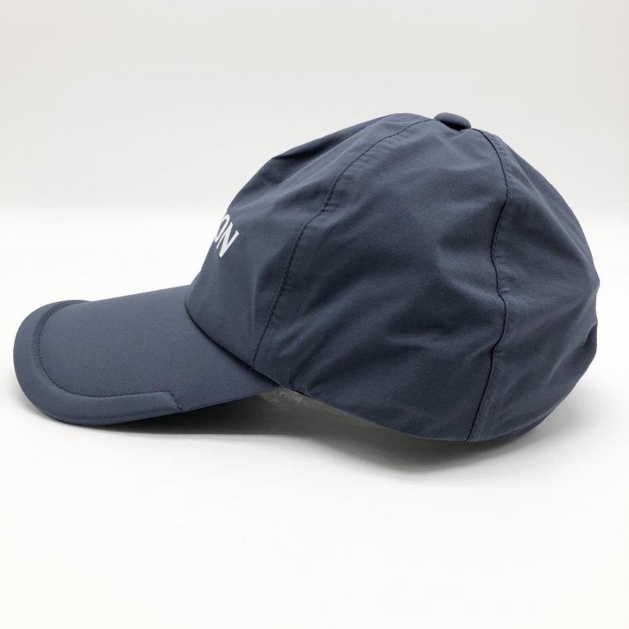 スリクソン　レインウェア　レインキャップ付き 新品】スリクソン レインキャップ グレー系×白 防水 ナイロン100