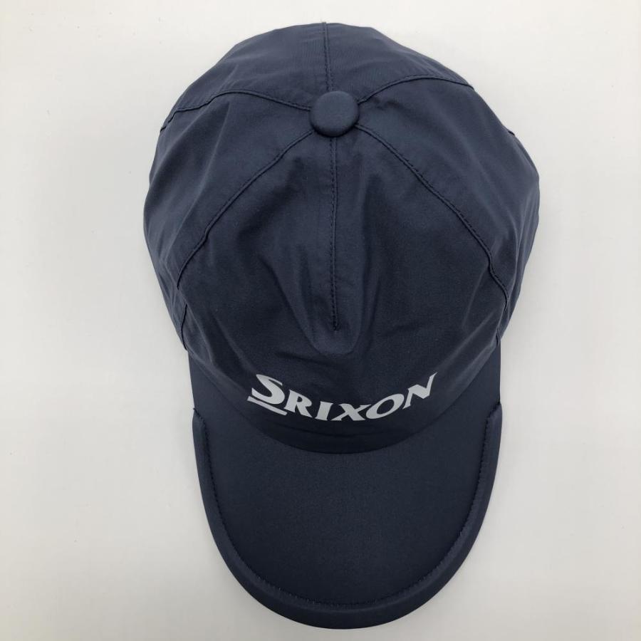 新品】スリクソン レインキャップ グレー系×白 防水 ナイロン100