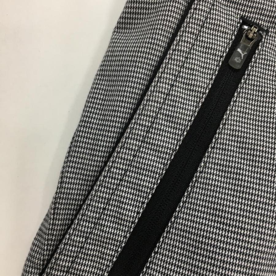 ご確認用PUMA千鳥格子ロゴマークジップアップジャケット