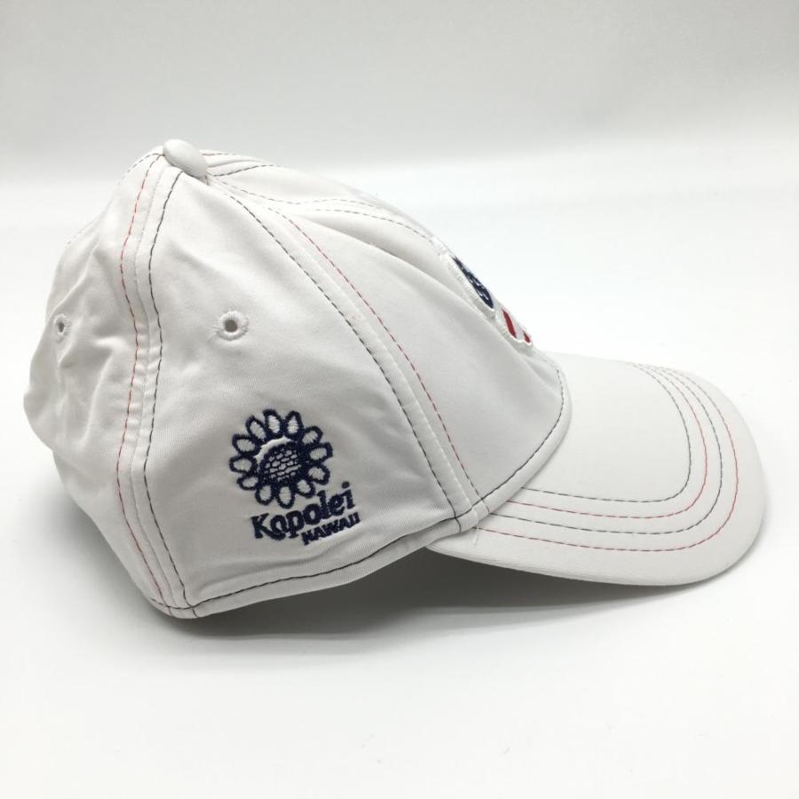 ブラッククローバー キャップ 白×レッド 星条旗柄ロゴ Kapolei HAWAII