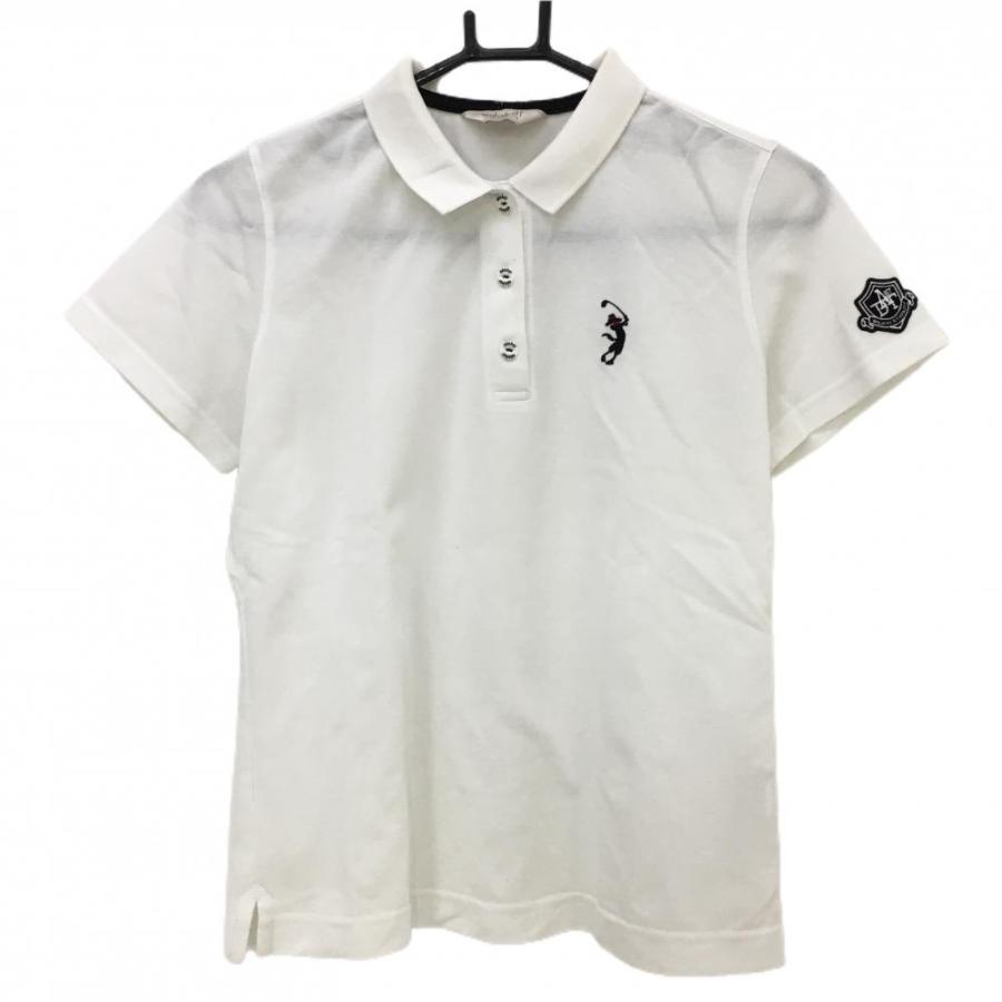 ゴルフシャツ　レディース　白　新品　Ｍサイズ　adabat アダバット・レディースの商品 | ゴルフウェア通販のT-on