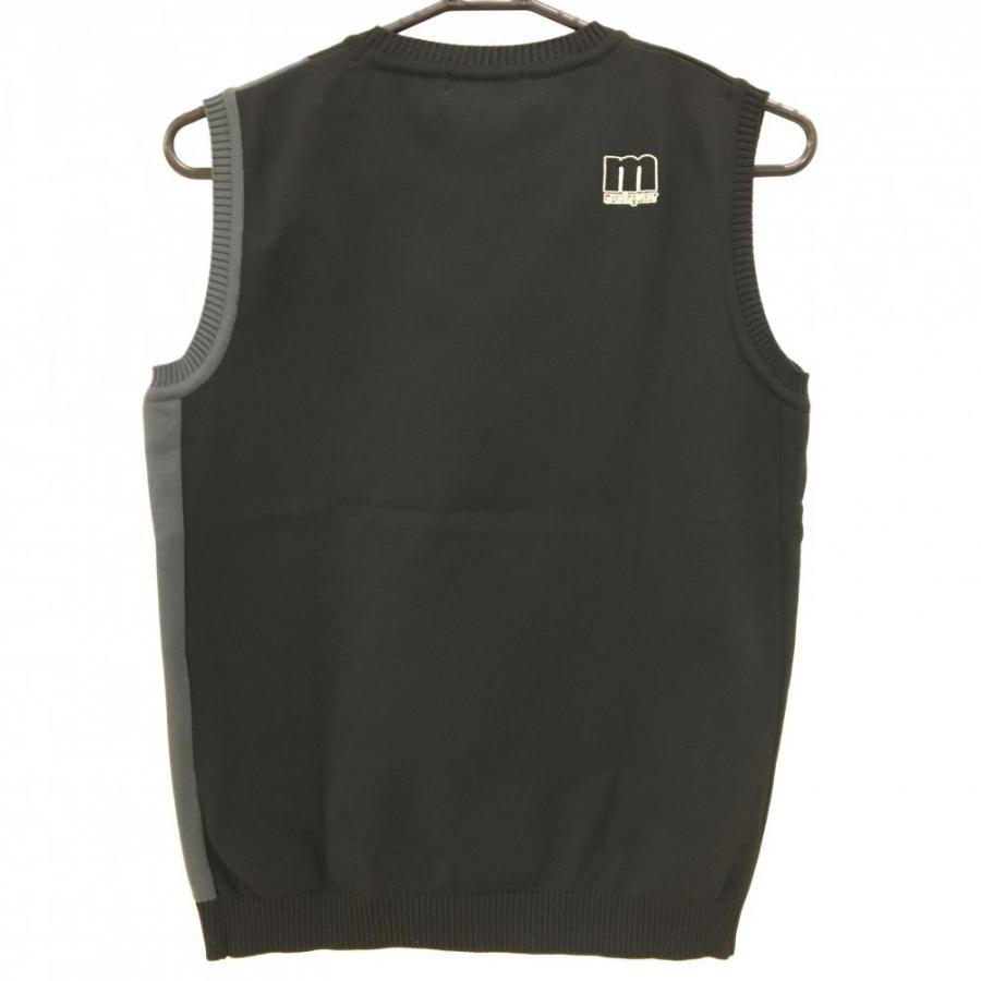 Munsingwear 【新品】マンシングウェア ニットベスト 黒×グレー Munsingwear 【新品】マンシングウェア ニットベスト 黒×グレー