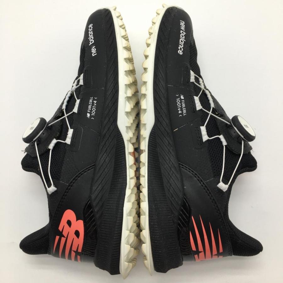 ニューバランス ゴルフシューズ 黒×オレンジ UGS1001B ボア ニューバランス ゴルフシューズ 黒×オレンジ UGS1001B ボア