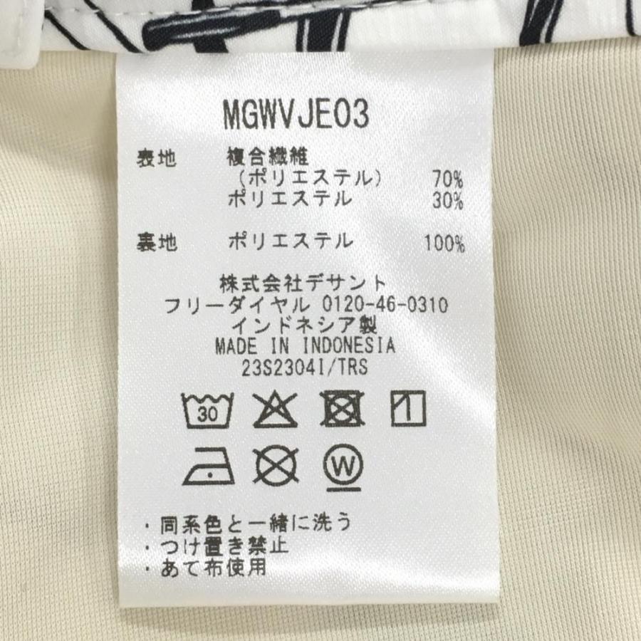 新品　大きいサイズ15号　munsingスカート 超美品】マンシングウェア スカート 白×黒 ペンギン総柄 裏地付