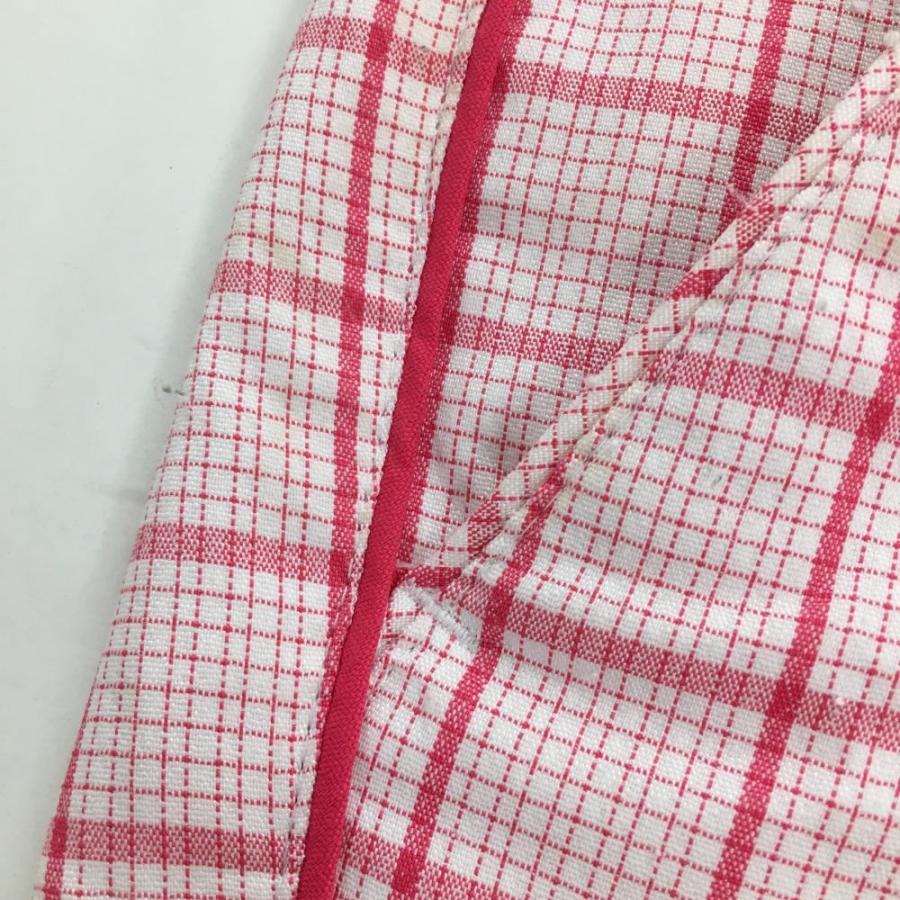 美品】プーマ ショートパンツ ピンク×白 チェック サイドパイピング
