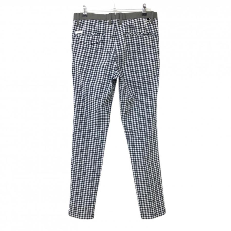 新品　M セントアンドリュース ロゴ　パンツ　白 セントアンドリュース パンツ 白×ネイビー ロゴチェック