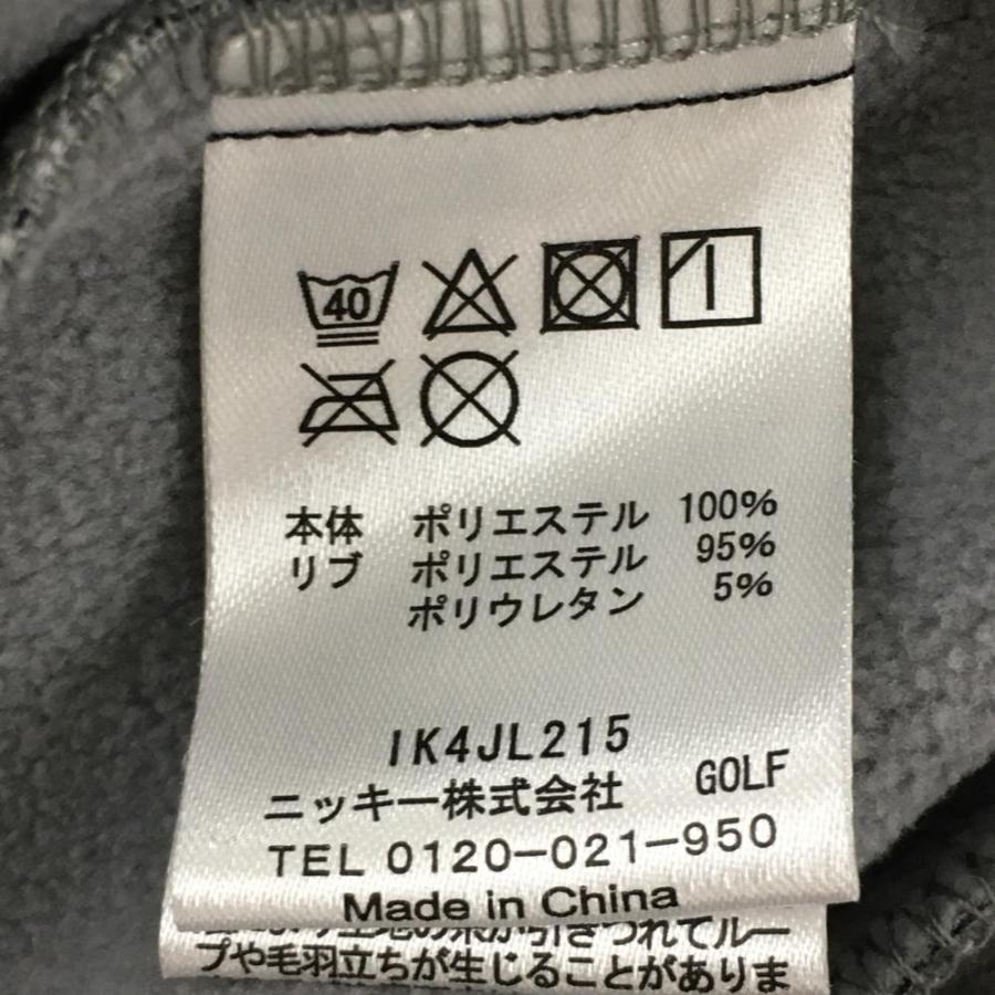 超美品】フィラゴルフ ジップブルゾン 黒×白 千鳥格子 裏起毛