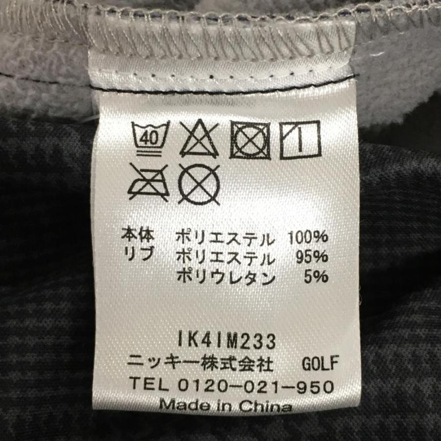 美品】フィラゴルフ ジャケットブルゾン グレー×黒 チェック柄 裏